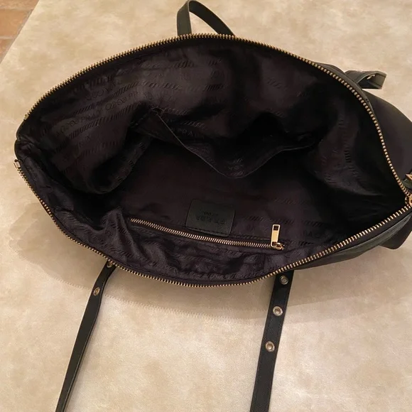 Black Nylon Tote Bag - Picture 7 of 10